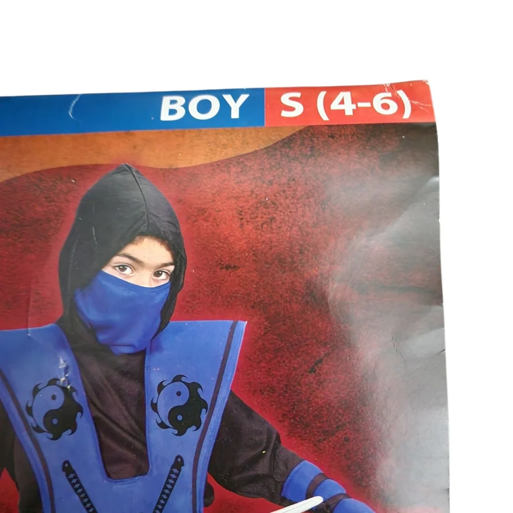 🥷Boys Size S 4/6 7pcs Ninja Halloween Costume 🥷 - Picture 4 of 5